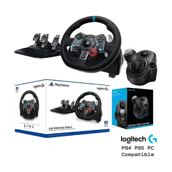 Logitech G29 Driving Force Race Steering Wheel with Shifter Gear