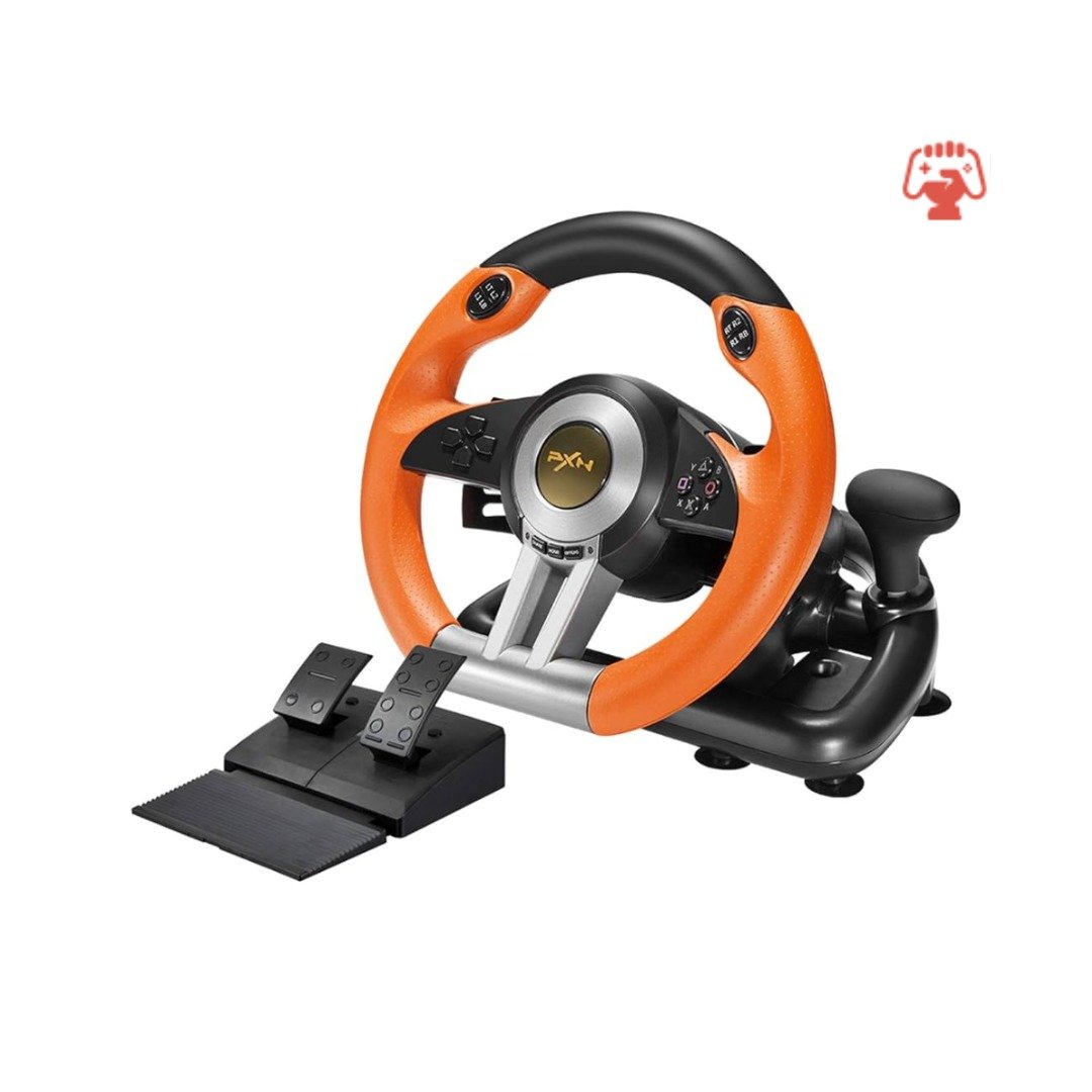 PXN-Steering-Wheel-with-Responsive-Pedals-for-PC-PS3-PS4-XBOX-ONE-Switch-PXN-V3II-Orange-by-generations.com_.pk