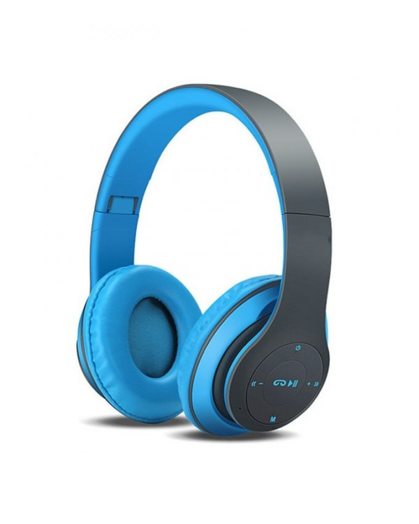P15 – Wireless Bluetooth Over The Ear Super Stereo Headphone – Blue – Generations The Game Shop