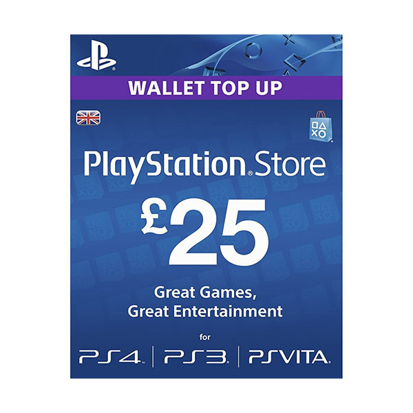 PlayStation Store Gift Card 25 GBP, PSN UK Account