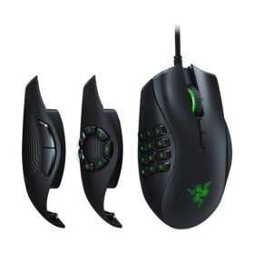 Razer Naga Trinity Gaming Mouse: 16,000 DPI Optical Sensor - Chroma RGB Lighting - Interchangeable Side Plate w/ 2, 7, 12 Button Configurations - Mechanical Switches (Used)