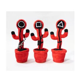 Dancing Cactus Toy, Singing Squid Toys Talking Game Cactus Toy, 120 Songs Talking Dancing Cactus Toy Can Sing, Talk,
