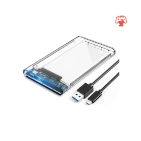 ORICO 2.5'' External Hard Drive Enclosure USB 3.0 to SATA III Tool-Free Clear Hard Disk Case for 2.5 inch 7mm 9.5mm SATA HDD SSD Max 6TB Support UASP(2139U3)