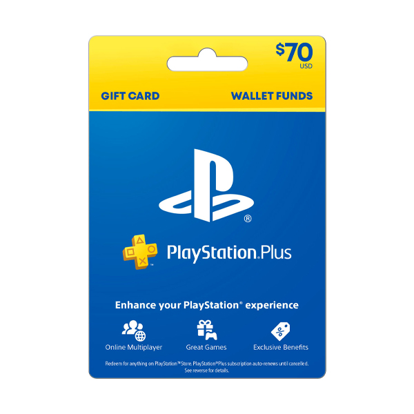 PlayStation Plus $70 Wallet Funds [Digital] 