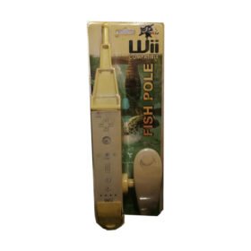 Fishing Rod Pole for Nintendo Wii Remote Control and Nunchuk (Wiimote and Nunchuk are not included)