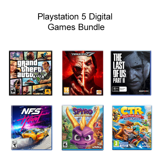 Digital account for PlayStation 5 | 6 in 1 Game Bundle - The Game Shop