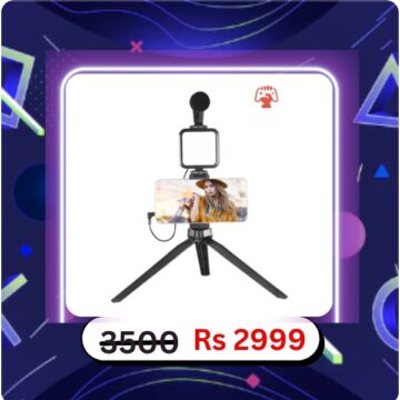 AY-49T Vlogging kit Telephone Tripod Fill Light Microphone Kit Vlog Live Streaming Kit Extending Tripod With Holder Flexible Tripod Kit for Live Streaming
