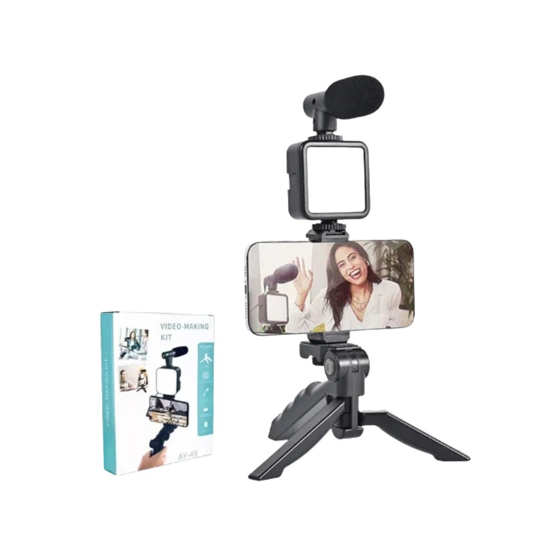 AY-49 Video-Making Kit Vlogging Tripod - Image 3