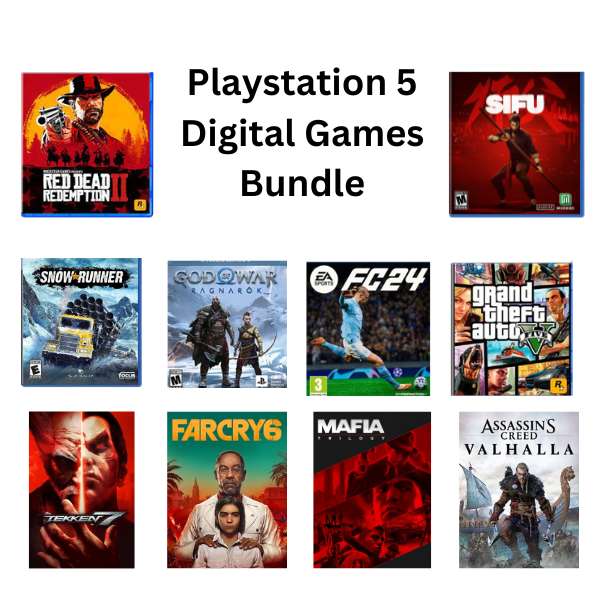 Digital account for PlayStation 5 | 10 in 1 Game Bundle - The Game Shop