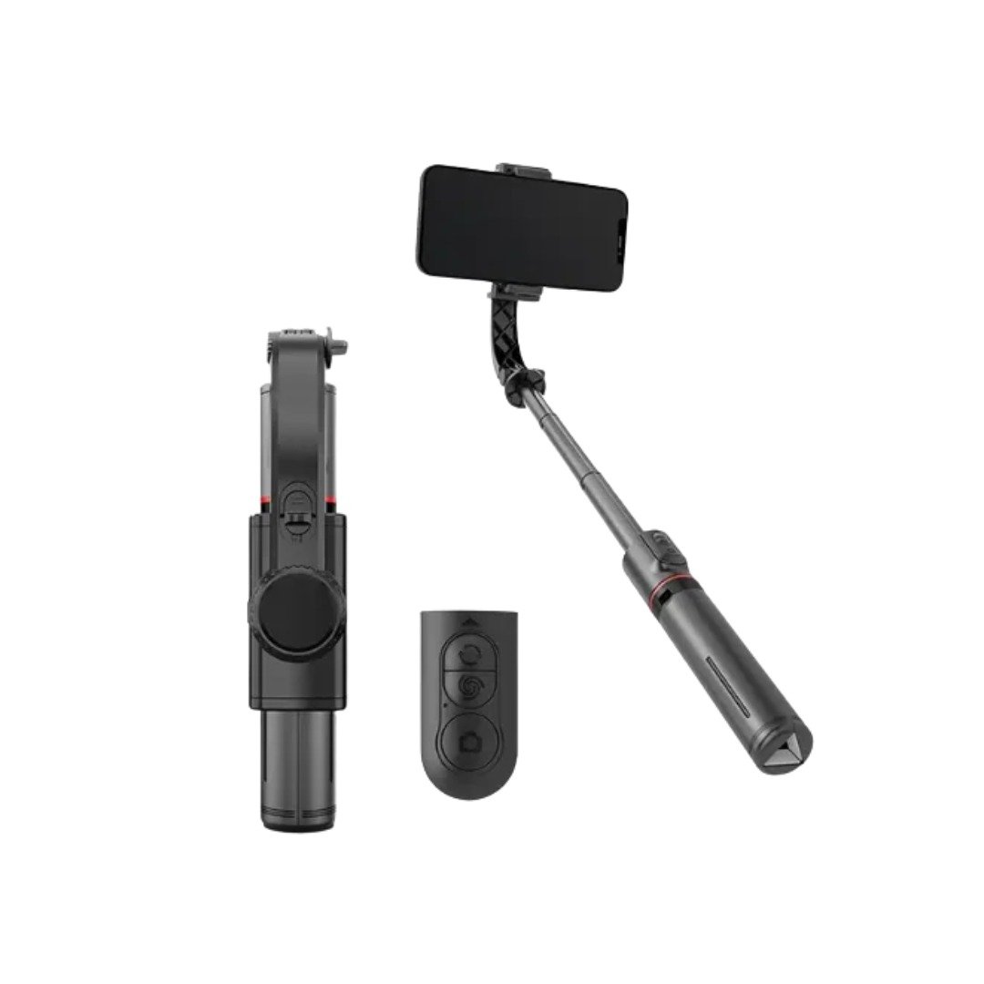 GIMBAL STABILIZER SELFIE STICK TRIPOD L19, Plastic, Smartphones - Image 3