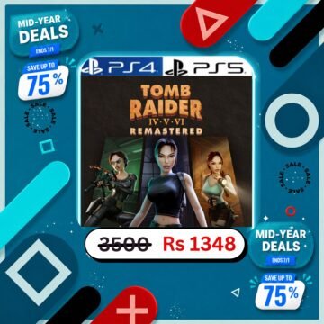 Tomb Raider 4 5 6 Remastered ps4 ps5 by generations.com.pk