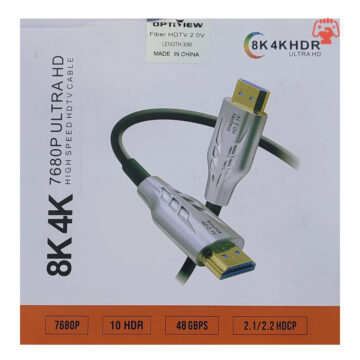 Optiview HDMI 4K ACTIVE OPTICAL CABLE – 2.1 V ( AOC ) WITH BOX 10m by generations.com.pk