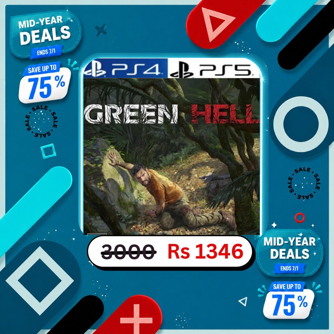 Green Hell ps4 ps5 by generations.com.pk
