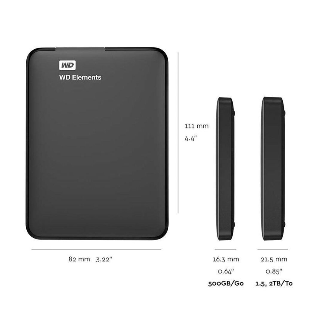 WD 2.5" HDD/SSD External Hard Disk Case – USB 3.0 Portable Storage Enclosure - Image 2