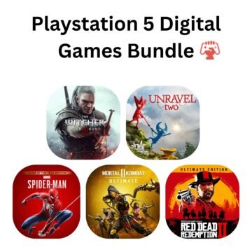 Playstation 5 Digital Games Bundle 5 in 1 by generations.com.pk
